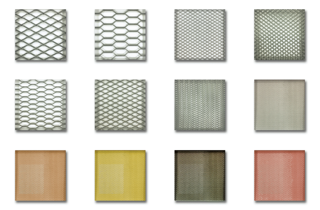 マンション、什器、ホテル、施設など洗練された空間を設計したい方向け。金属アルメッシュガラス