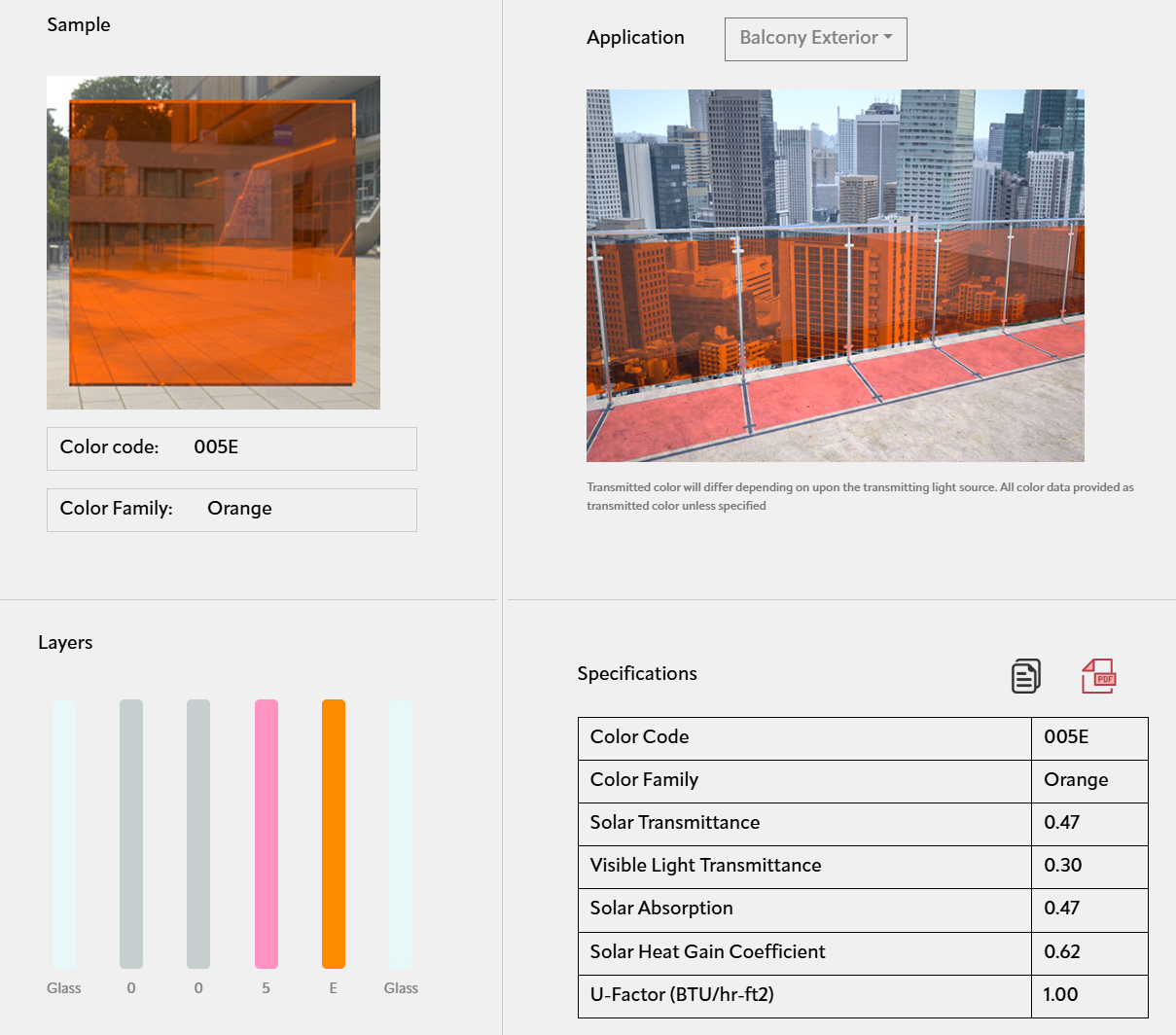 Vanceva カラーガラス